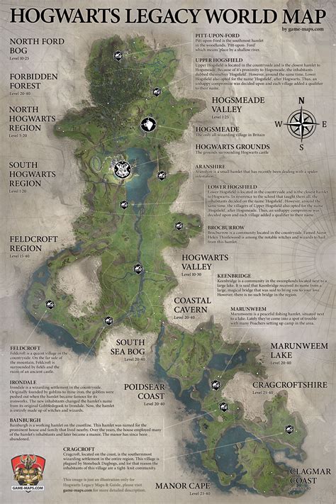 Hogwarts Legacy Full World Map Revealed